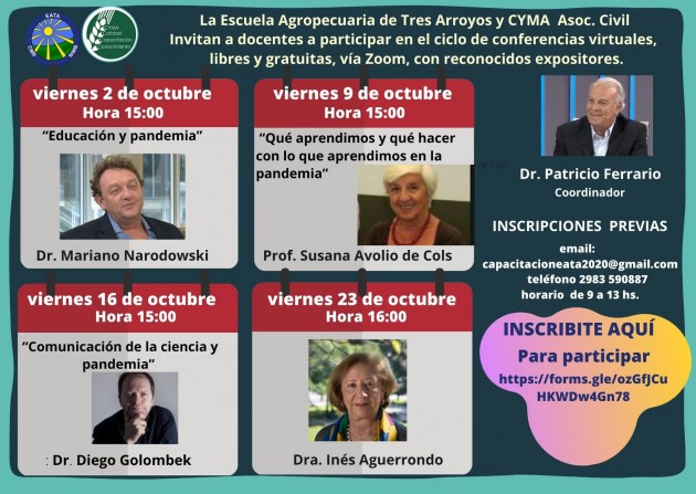 Cierre del Ciclo de Conferencias en la EATA
Dra. Inés Aguerrondo