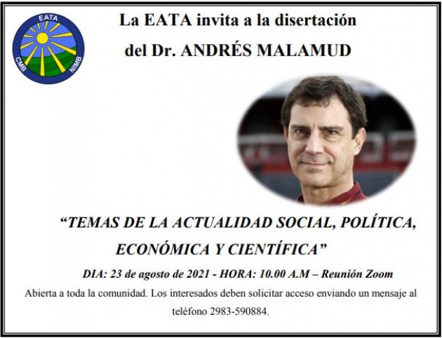 Disertación del Dr. Andrés Malamud
