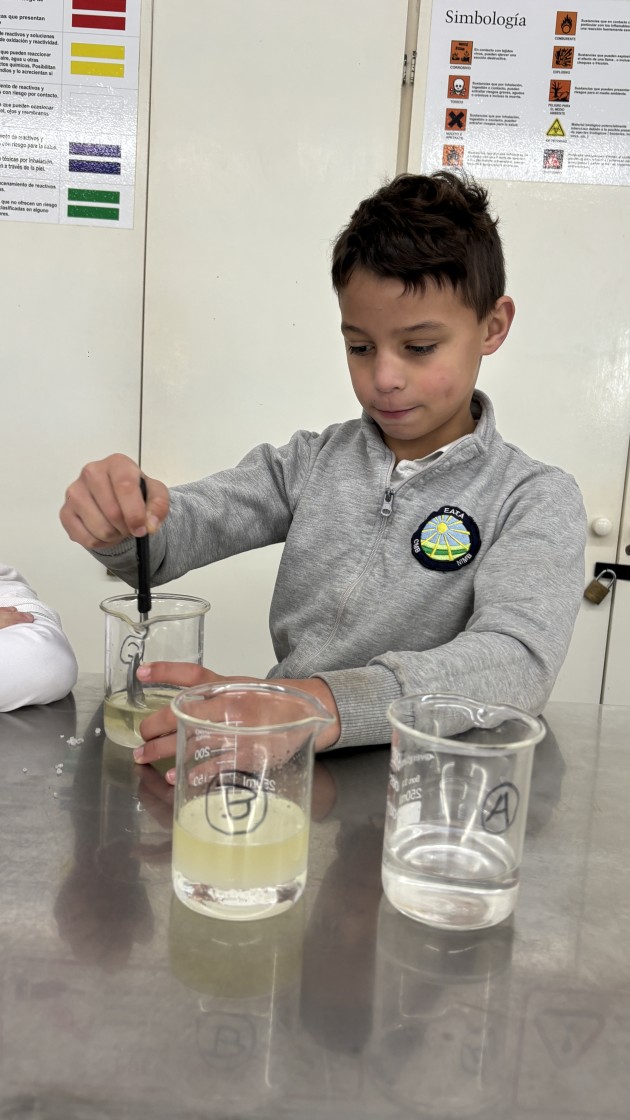 Experimentando mezclas en el Laboratorio
