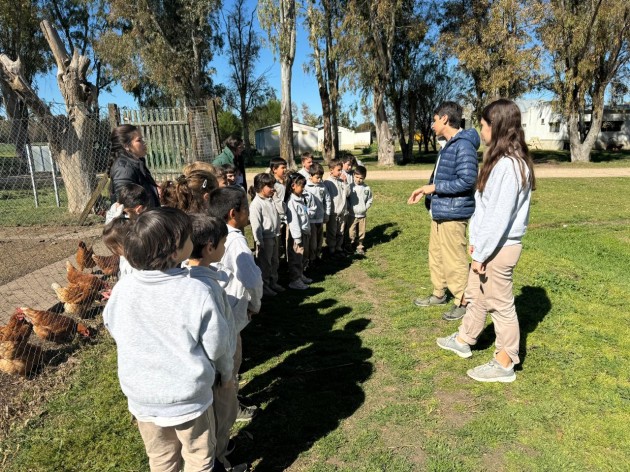 
Los Alumnos Guía realizan visitas guiadas por las áreas para alumnos de nivel primario