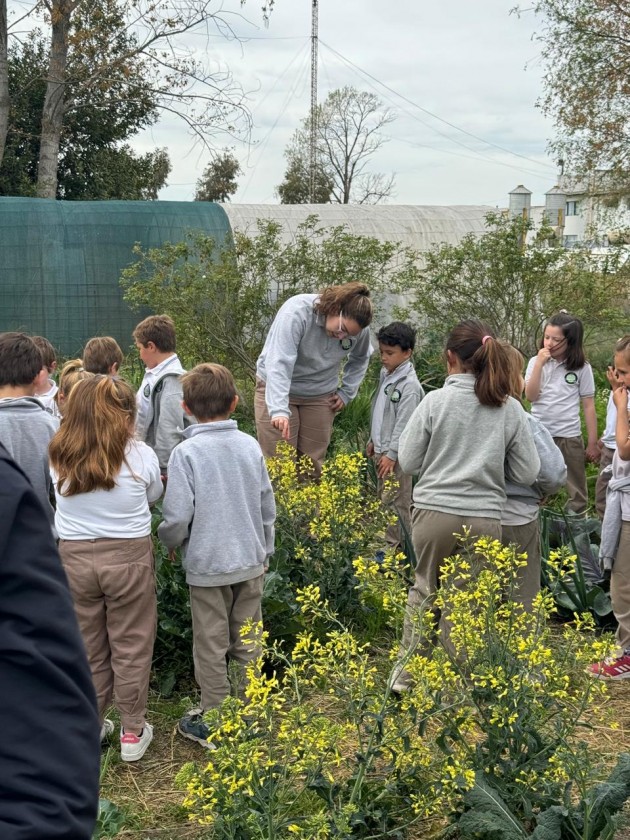 
Los Alumnos Guía realizan visitas guiadas por las áreas para alumnos de nivel primario